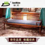 紅木家具 刺猬紫檀 云臥實木床尾凳 中式床榻長凳